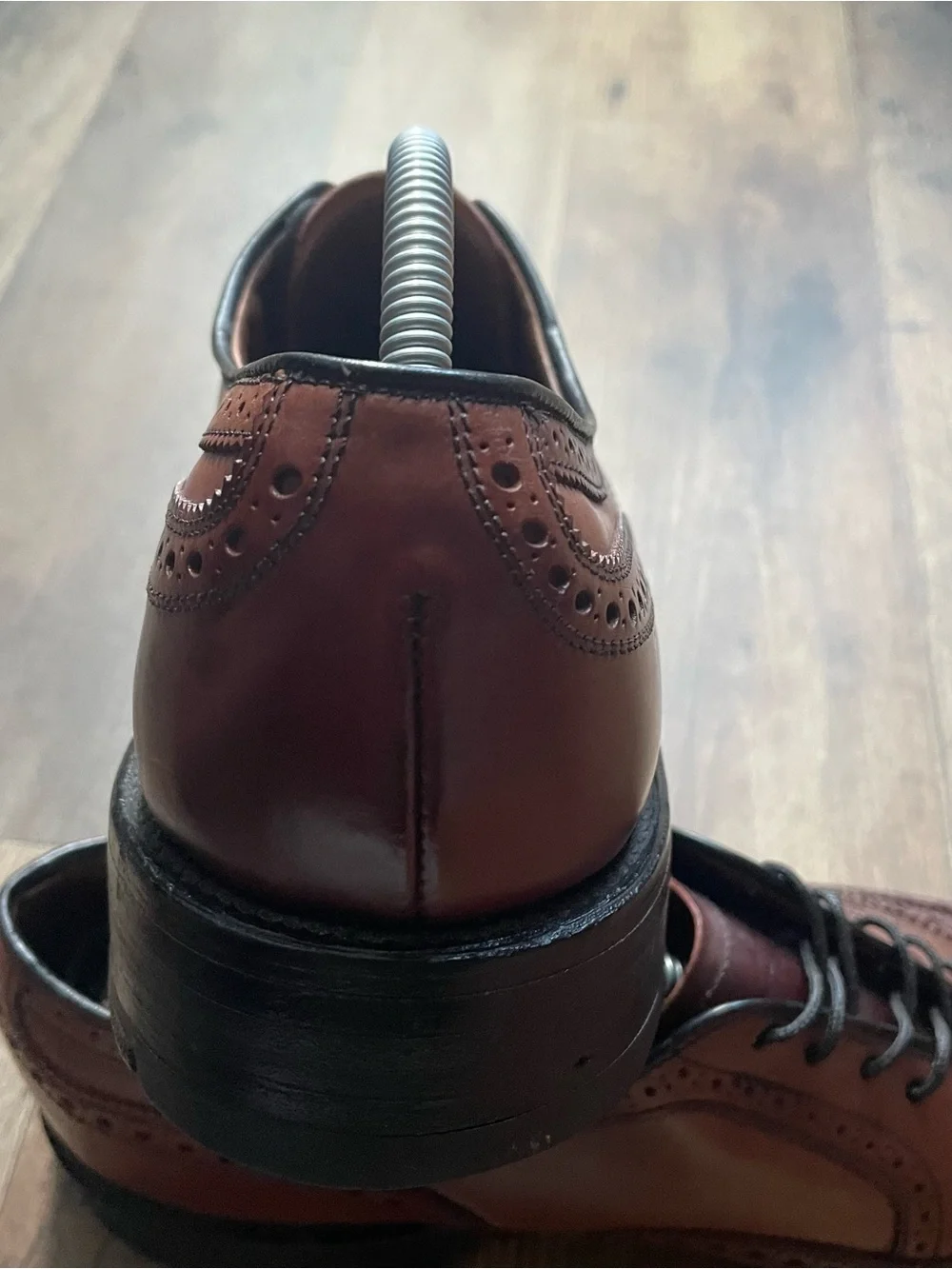 Allen Edmonds McAllister Cambridge Wingtip Oxford Dress Shoe Brown Men's
